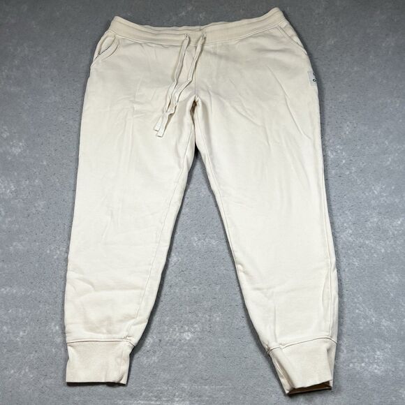 Life is Good Jogger Mens Size XL Beige Fleece Drawstring Pull On Sweatpants - Picture 1 of 13